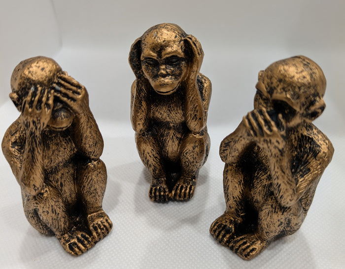 Hear No Evil Monkeys Set of 3
