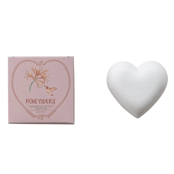 Heart Bar Soap in Honeysuckle - Madison's Niche
