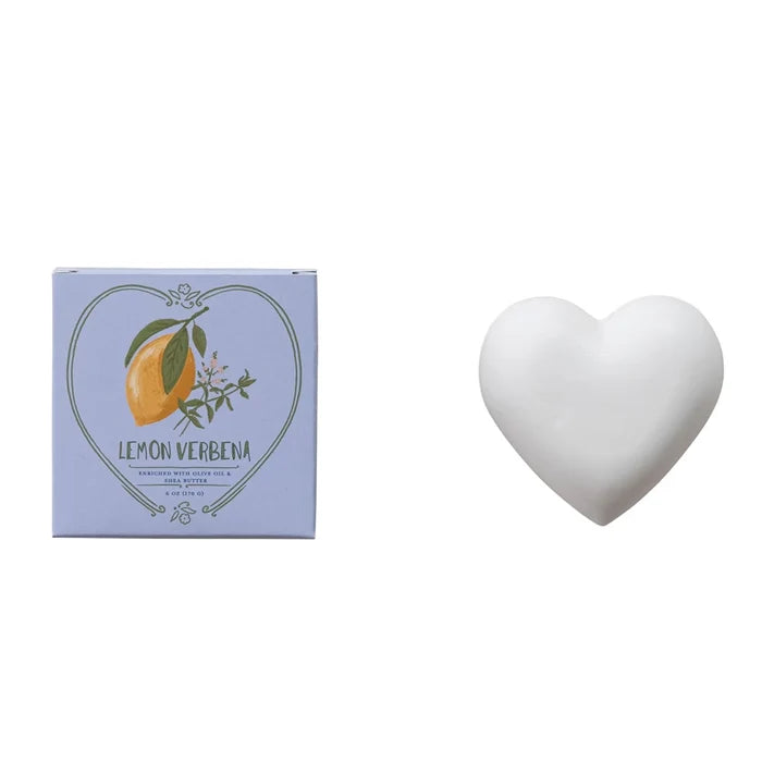 Heart Bar Soap in Lemon Verbena - Madison's Niche