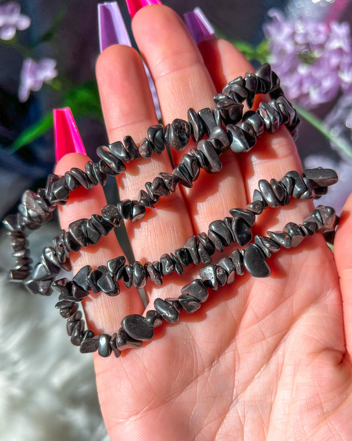 Hematite Chip Necklace