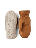 Hestra Elle Mitten in Off White/Cork