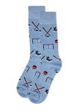 Hockey Lover Socks in Light Blue - Madison's Niche