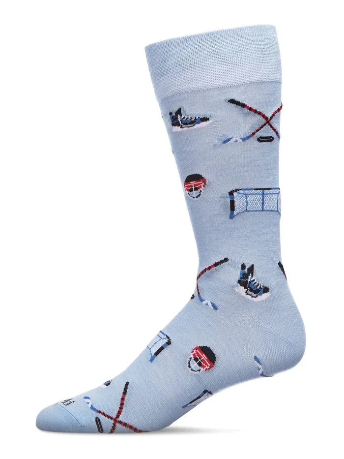 Hockey Lover Socks in Light Blue - Madison's Niche