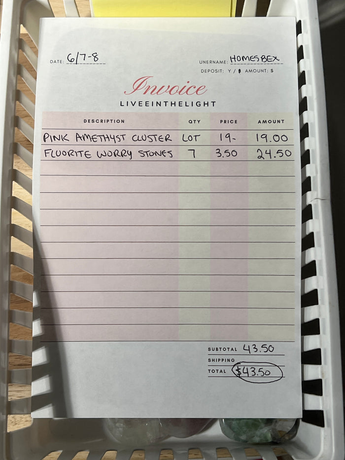 @holmexbex Wholesale Live Sale Invoice
