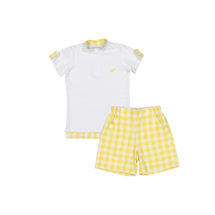 Honey Bees Yellow Boy 2-piece Polo Set