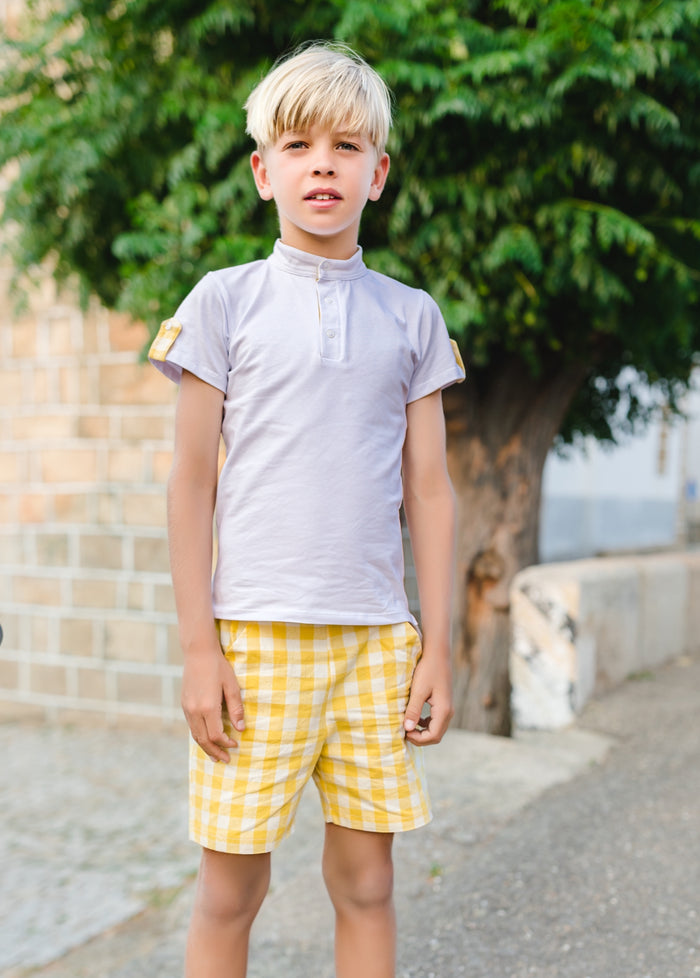 Honey Bees Yellow Boy 2-piece Polo Set