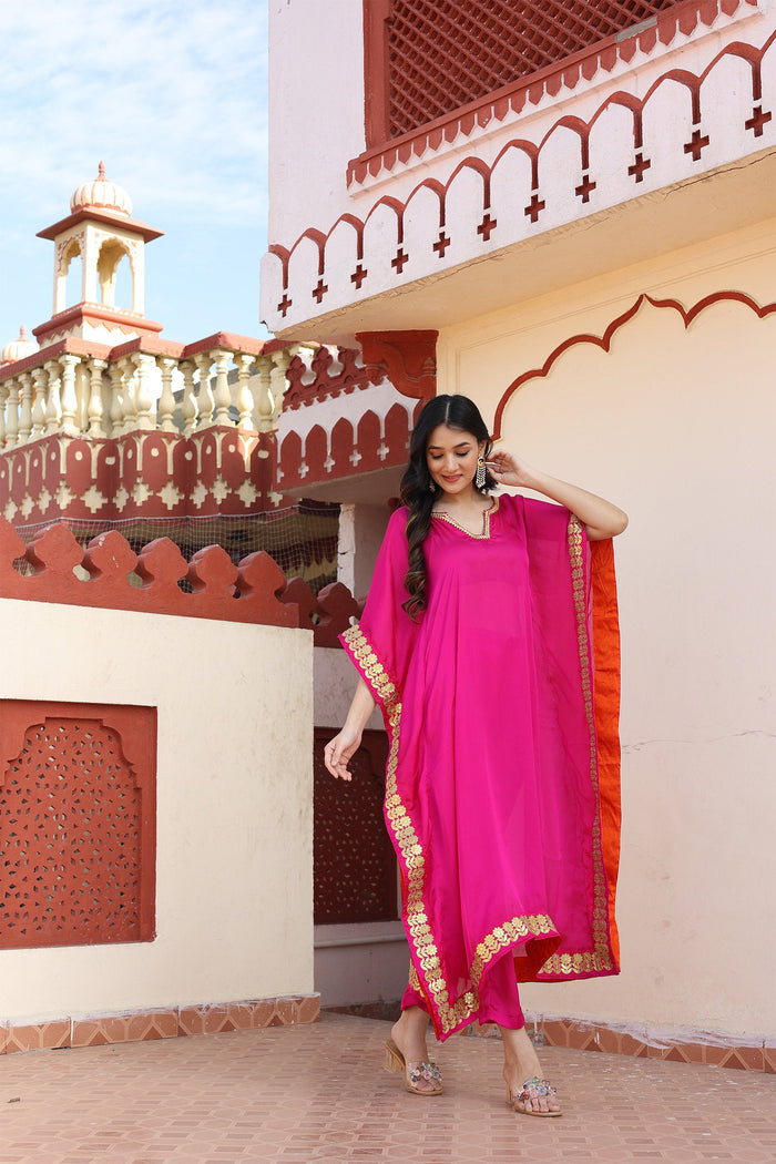 Hot Pink Kaftan Set