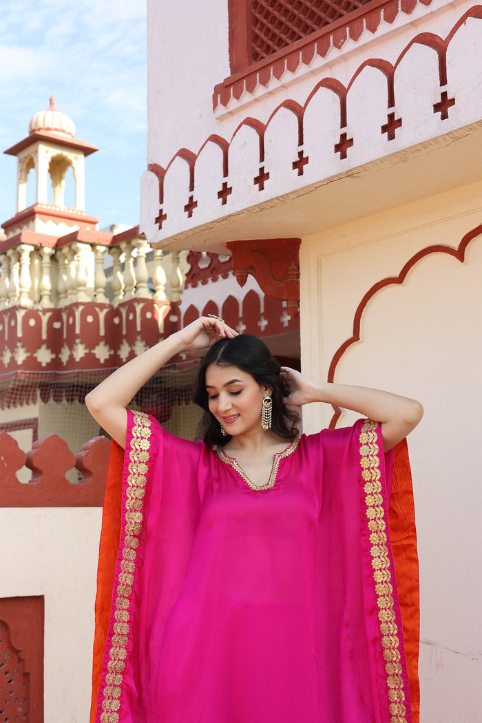 Hot Pink Kaftan Set