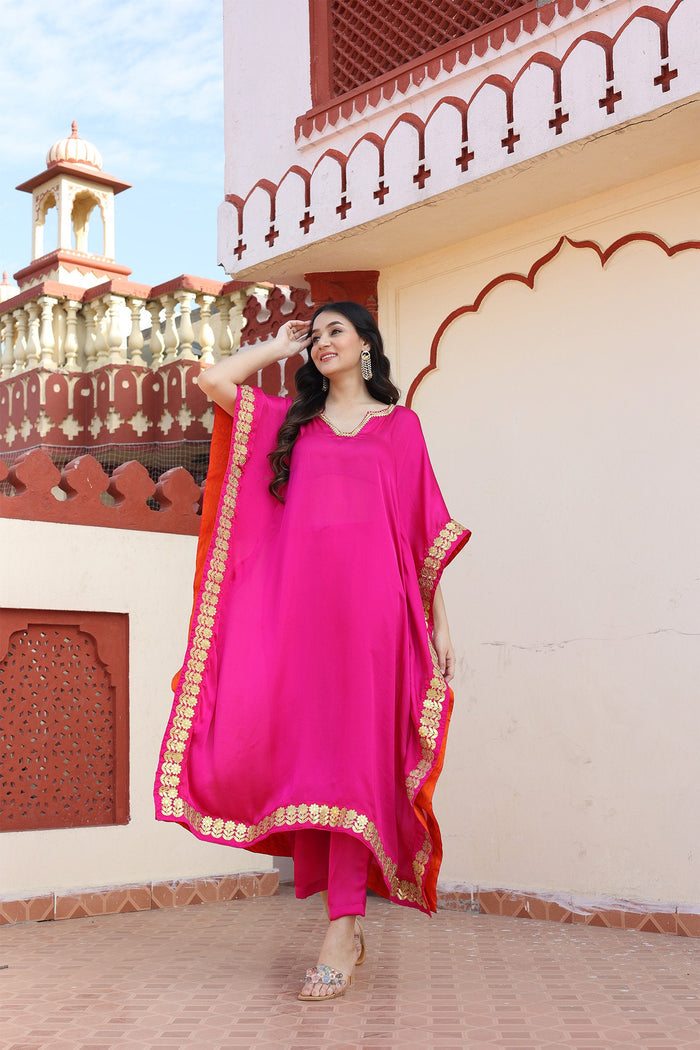 Hot Pink Kaftan Set