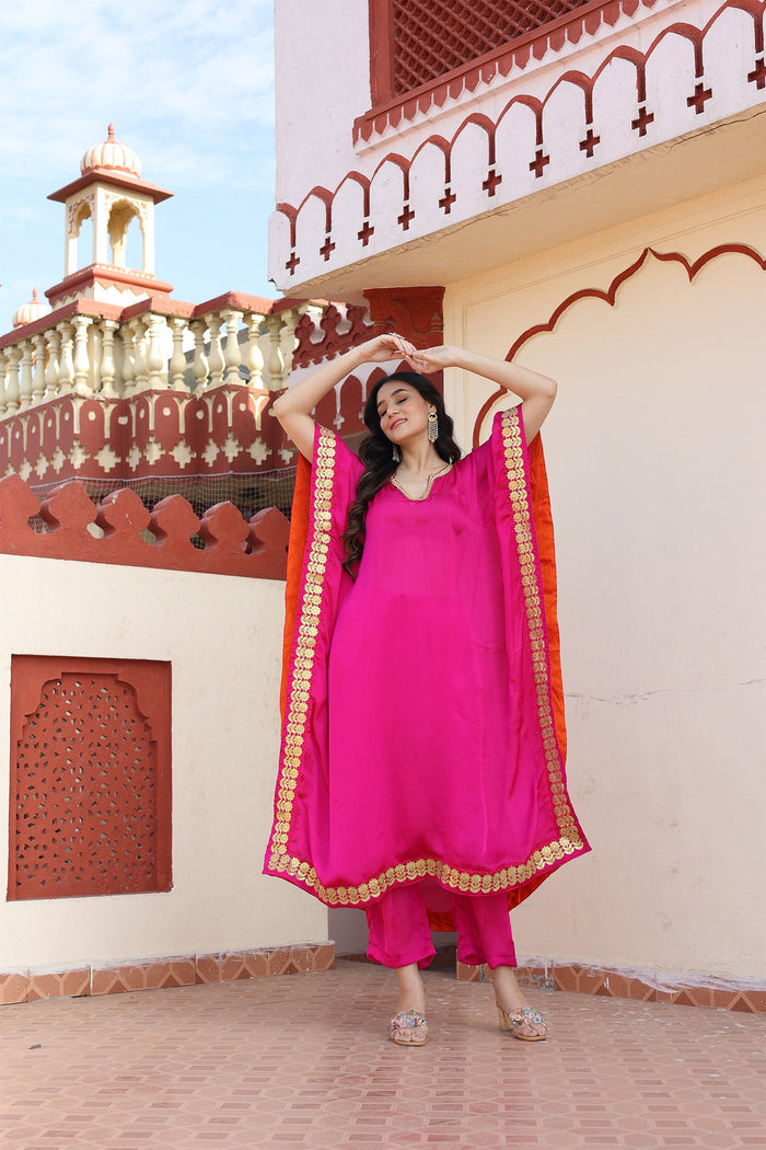 Hot Pink Kaftan Set