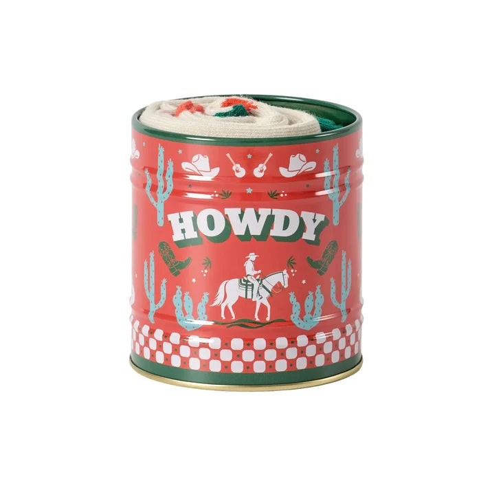 Howdy Socks in A Tin - Madison's Niche