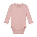 HutteliHut - Modal Ribbed Bodysuit - Baby Pink-Onesies-0-3M (1M)-Posh Baby