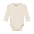 HutteliHut - Modal Ribbed Bodysuit - Cream-Onesies-0-3M (1M)-Posh Baby