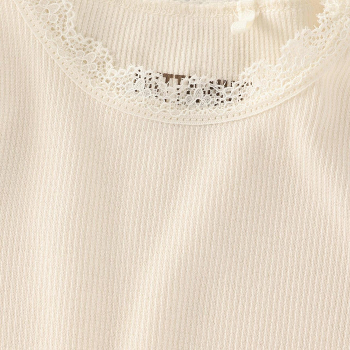 HutteliHut - Modal Ribbed Bodysuit - Cream-Onesies-0-3M (1M)-Posh Baby