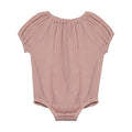 HutteliHut - Muslin Bubble Romper - Pale Mauve-Footies + Rompers (Fashion)-Newborn (1M)-Posh Baby