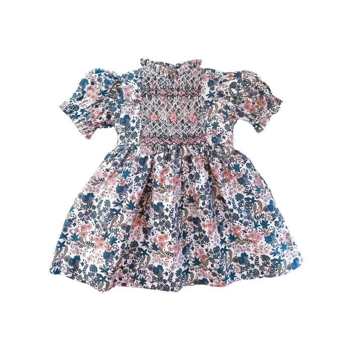 Hyacinth Floral Handsmocked Dress