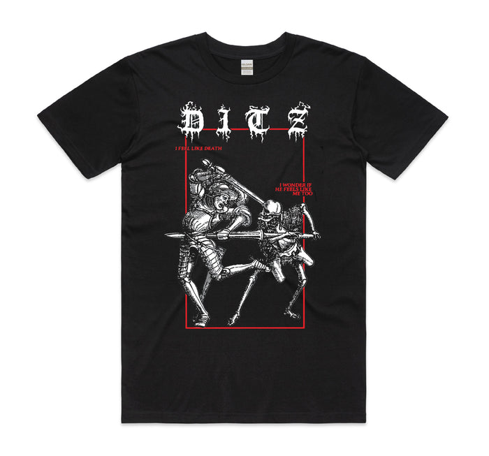I Feel Like Death Black T-Shirt - Bingo Merch