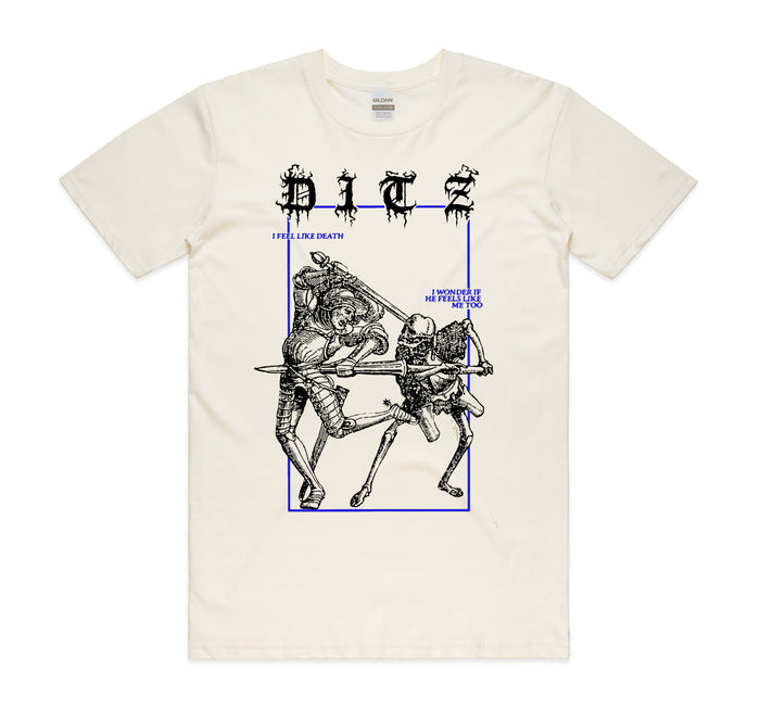 I Feel Like Death Natural T-Shirt - Bingo Merch