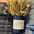 Rustic Sunflower Can