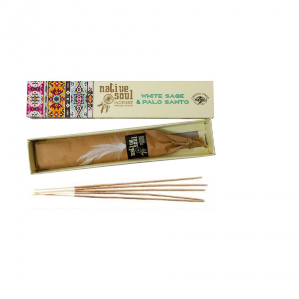 Incense: White Sage and Palo Santo Sticks 15g.