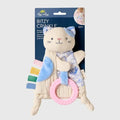 Itzy Ritzy - Bitzy Crinkle Sensory & Teether Toy - Kitty-Lovey + Security Blankets-Posh Baby