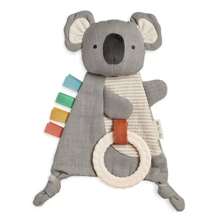 Itzy Ritzy - Bitzy Crinkle Sensory & Teether Toy - Koala-Lovey + Security Blankets-Posh Baby