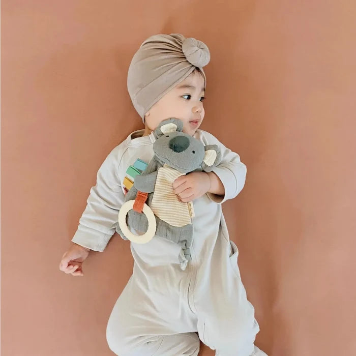 Itzy Ritzy - Bitzy Crinkle Sensory & Teether Toy - Koala-Lovey + Security Blankets-Posh Baby