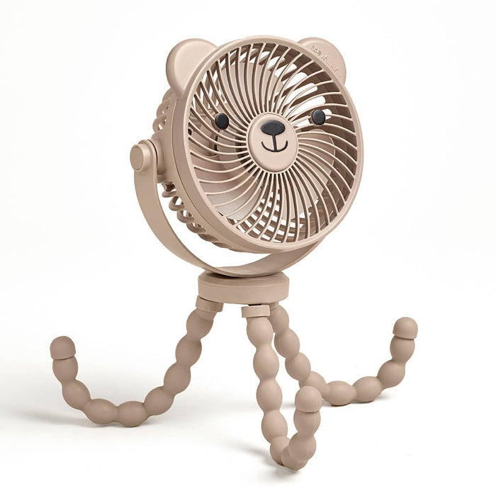 Itzy Ritzy - Itzy Breeze Stroller Fan - Taupe-Stroller Accessories-Posh Baby