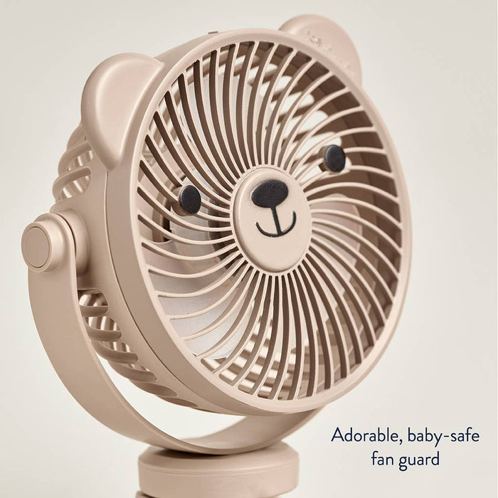 Itzy Ritzy - Itzy Breeze Stroller Fan - Taupe-Stroller Accessories-Posh Baby