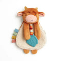 Itzy Ritzy - Lovey Plush & Teether Toy - Highland Cow-Lovey + Security Blankets-Posh Baby