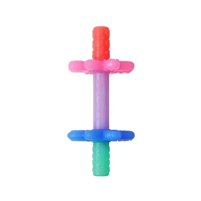 Itzy Ritzy - Teensy Tubes - Pink Rainbow-Rattles + Teething Toys-Posh Baby