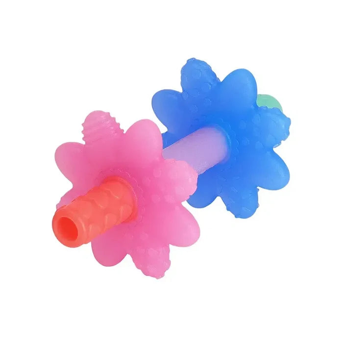 Itzy Ritzy - Teensy Tubes - Pink Rainbow-Rattles + Teething Toys-Posh Baby