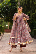 Ivory Kalamkari Anarkali Set