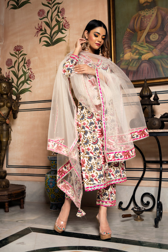 Ivory Vine Salwar Set