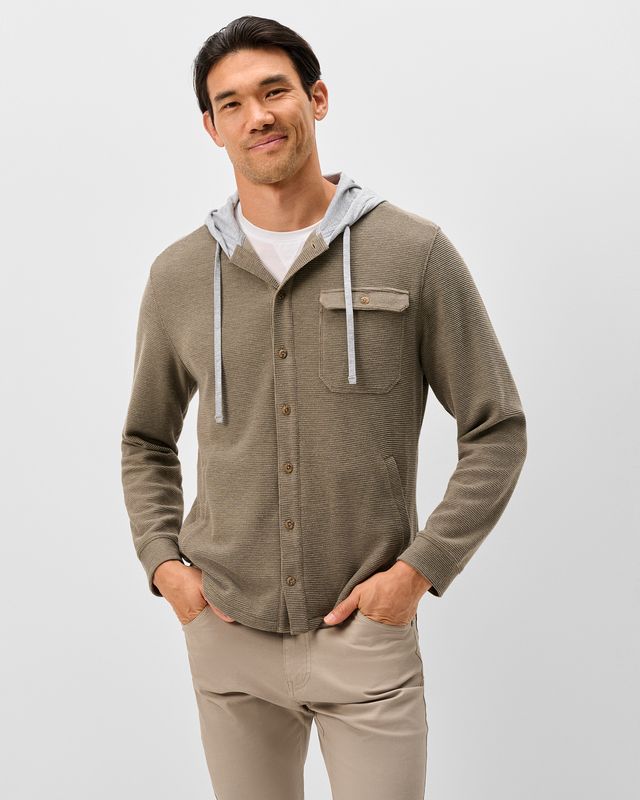 Jersey Hood Shacket