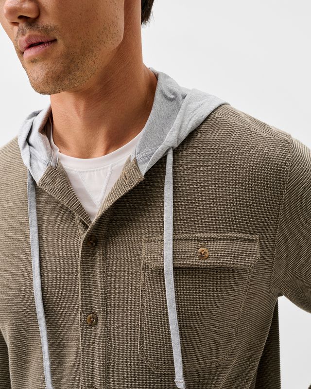 Jersey Hood Shacket