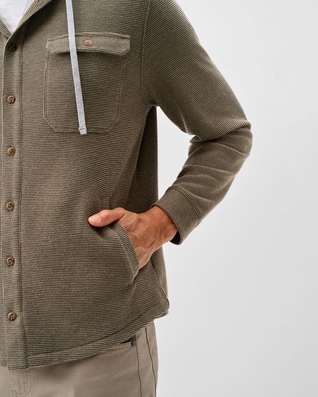 Jersey Hood Shacket