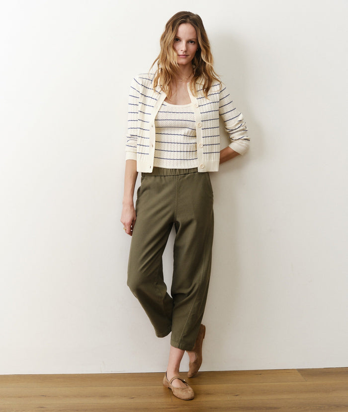Jessie Barrel Pant - Dusty Olive
