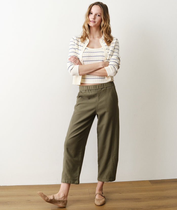 Jessie Barrel Pant - Dusty Olive
