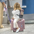 JetKids by Stokke - Ride-On Bed Box Suitcase - Hazy Lilac-Ride-on Suitcase Beds-Posh Baby
