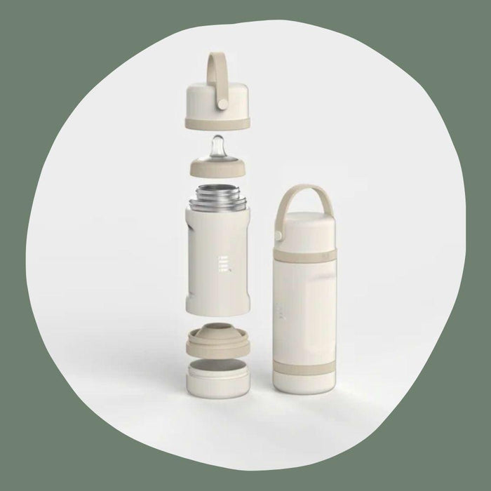 Jili Bottle - All-In-One Insulated Baby Bottle - Almond-Bottles & Nipples-Posh Baby