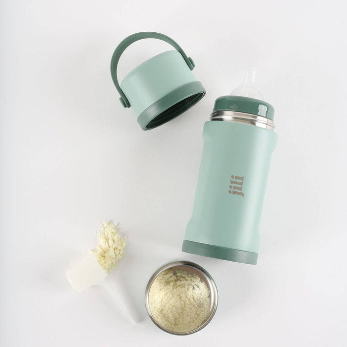 Jili Bottle - All-In-One Insulated Baby Bottle - Sage-Bottles & Nipples-Posh Baby