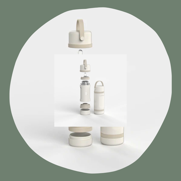 Jili Bottle - All-In-One Insulated Baby Bottle - Sage-Bottles & Nipples-Posh Baby