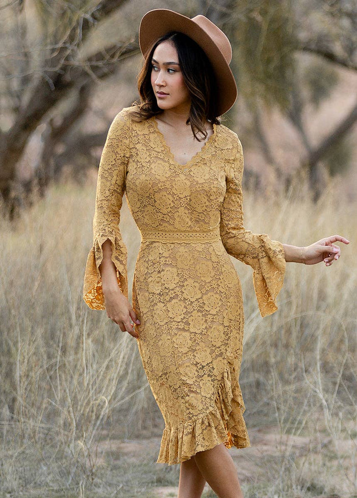 Joyfolie - Women's Zena Dress in Honey