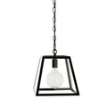 Karter 1 Light Cube Pendant Black 30x20x31cm