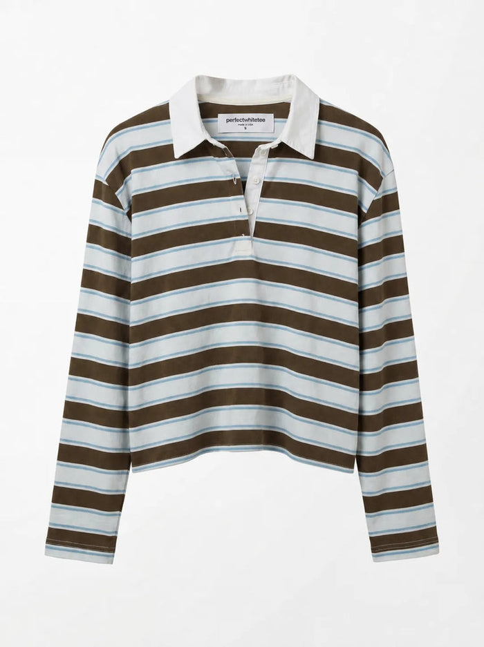 Kaya Polo - Dark Olive Stripe