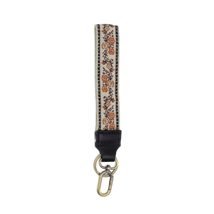 Keychain in Sweeping Florals - Madison's Niche