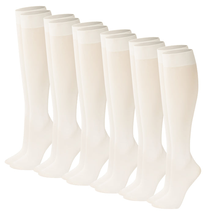 Knee-High Trouser Socks | Opaque Assorted | Sumona Womens (12 Pairs)