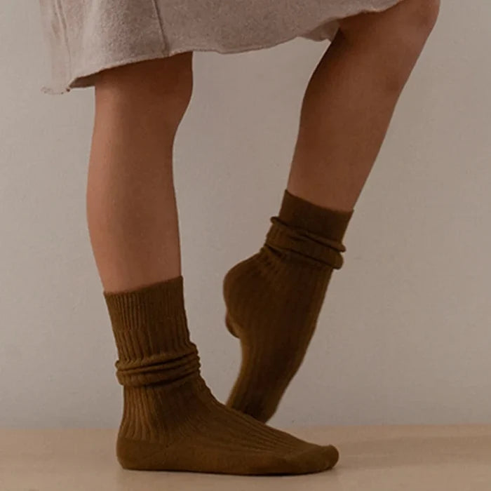 KNEE SOCKS - Cigar