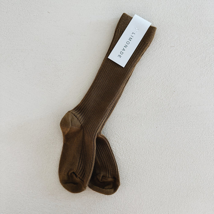 KNEE SOCKS - Cigar